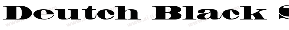 Deutch Black SSi Black字体转换